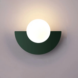Nowoczesna lampa ścienna LED w stylu geometrycznym półkole