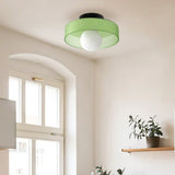 Nowoczesna szklana lampa sufitowa z kloszem w minimalistycznym designie