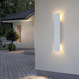 Nowoczesna Zewnętrzna Lampa Elewacyjna – Kinkiet LED Góra/Dół, Wodoodporny, Pionowy Design
