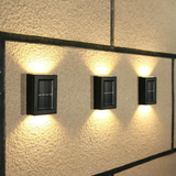 Solarna lampa ścienna LED – zewnętrzny kinkiet ogrodowy góra/dół
