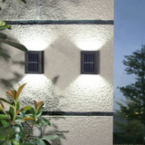 Solarna lampa ścienna LED – zewnętrzny kinkiet ogrodowy góra/dół
