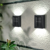 Solarna lampa ścienna LED – zewnętrzny kinkiet ogrodowy góra/dół