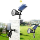 Solarny reflektor lampa ogrodowa LED z czujnikiem zmierzchu